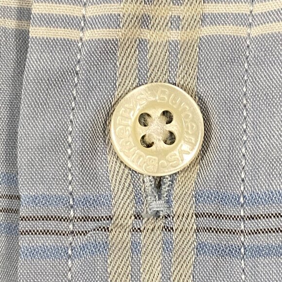 Vintage Burberry's of London Plaid Button Up Shirt Size 41 (L) - Picture 3 of 9